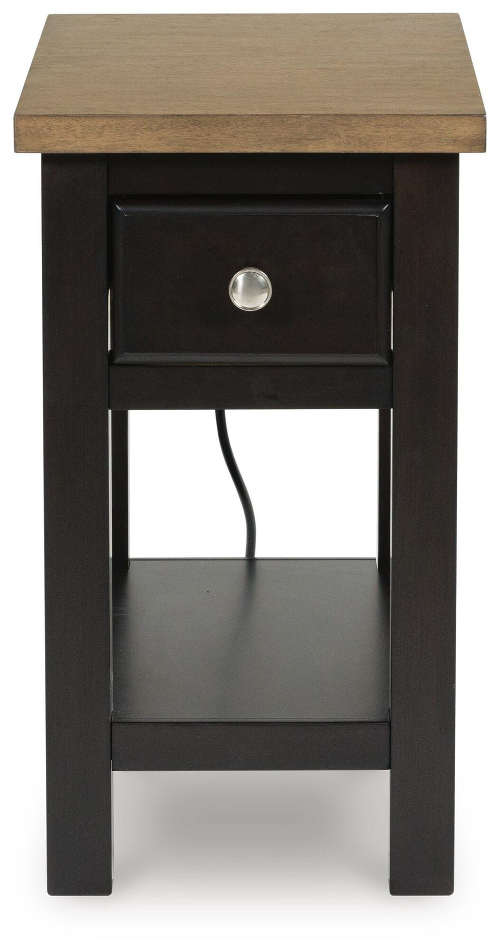 Drazmine Chairside End Table - Dark Brown (4)