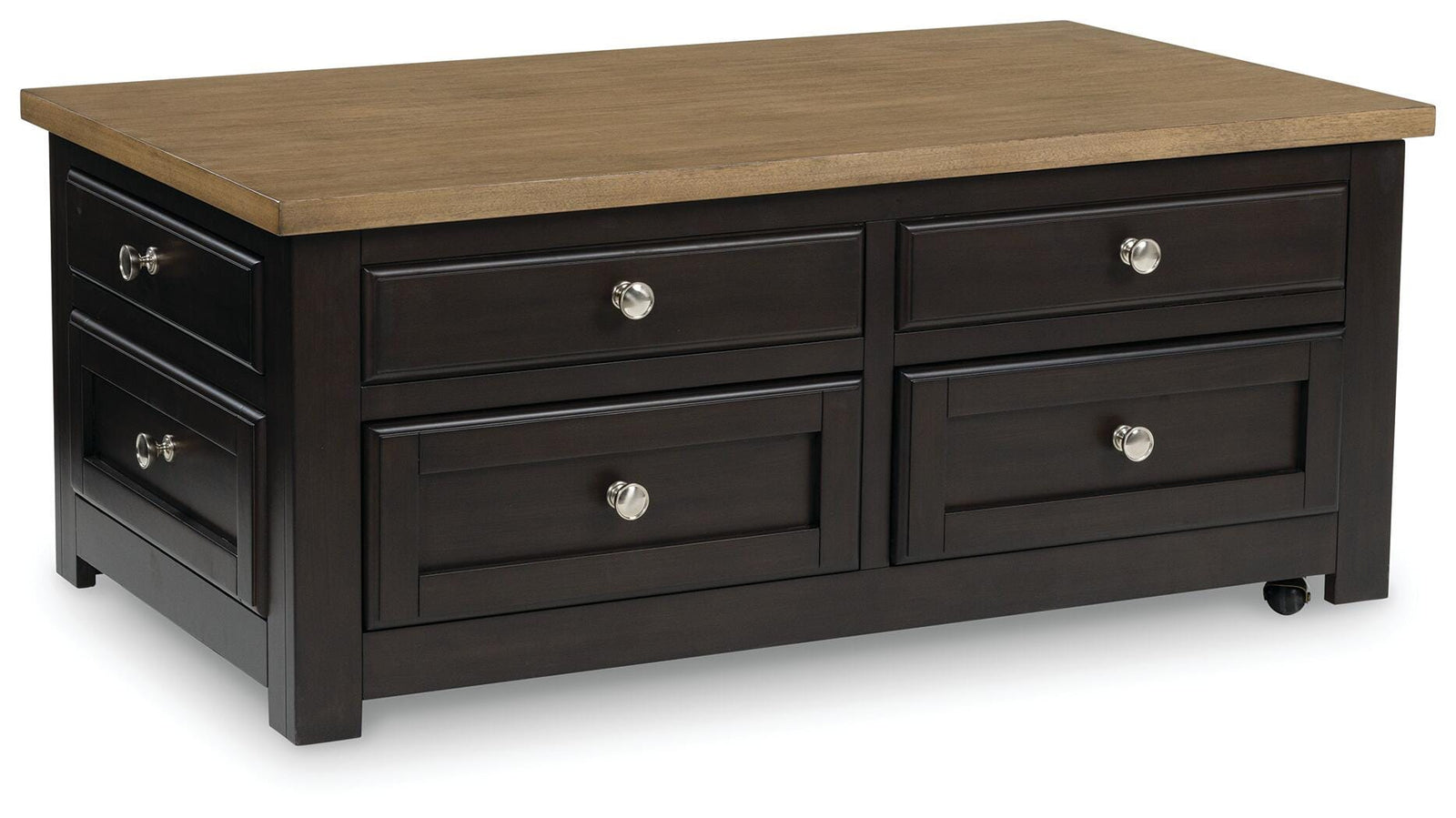 Drazmine Lift-Top Coffee Table - Dark Brown (1)