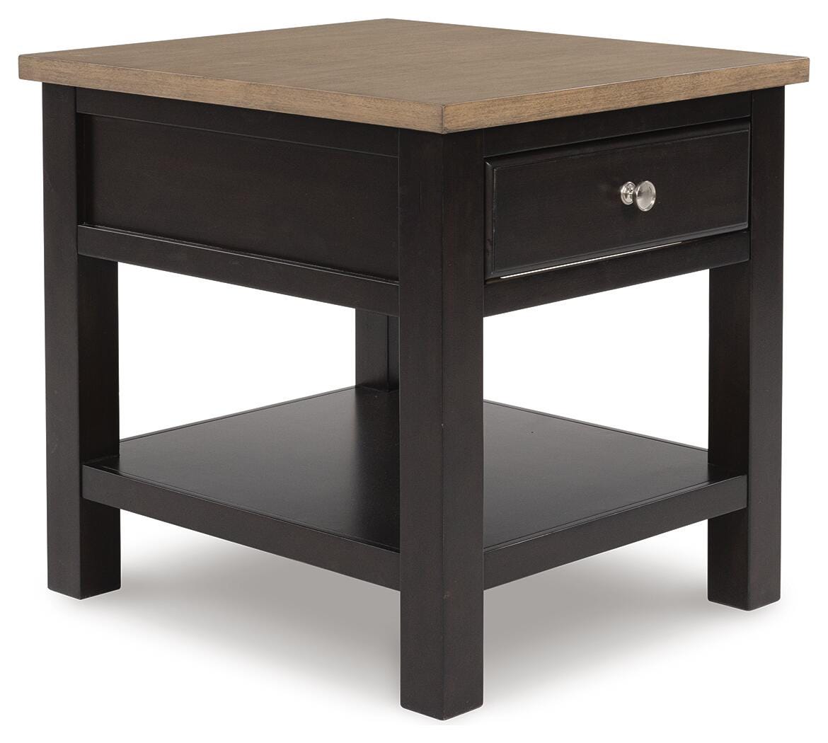 Drazmine End Table - Dark Brown (1)