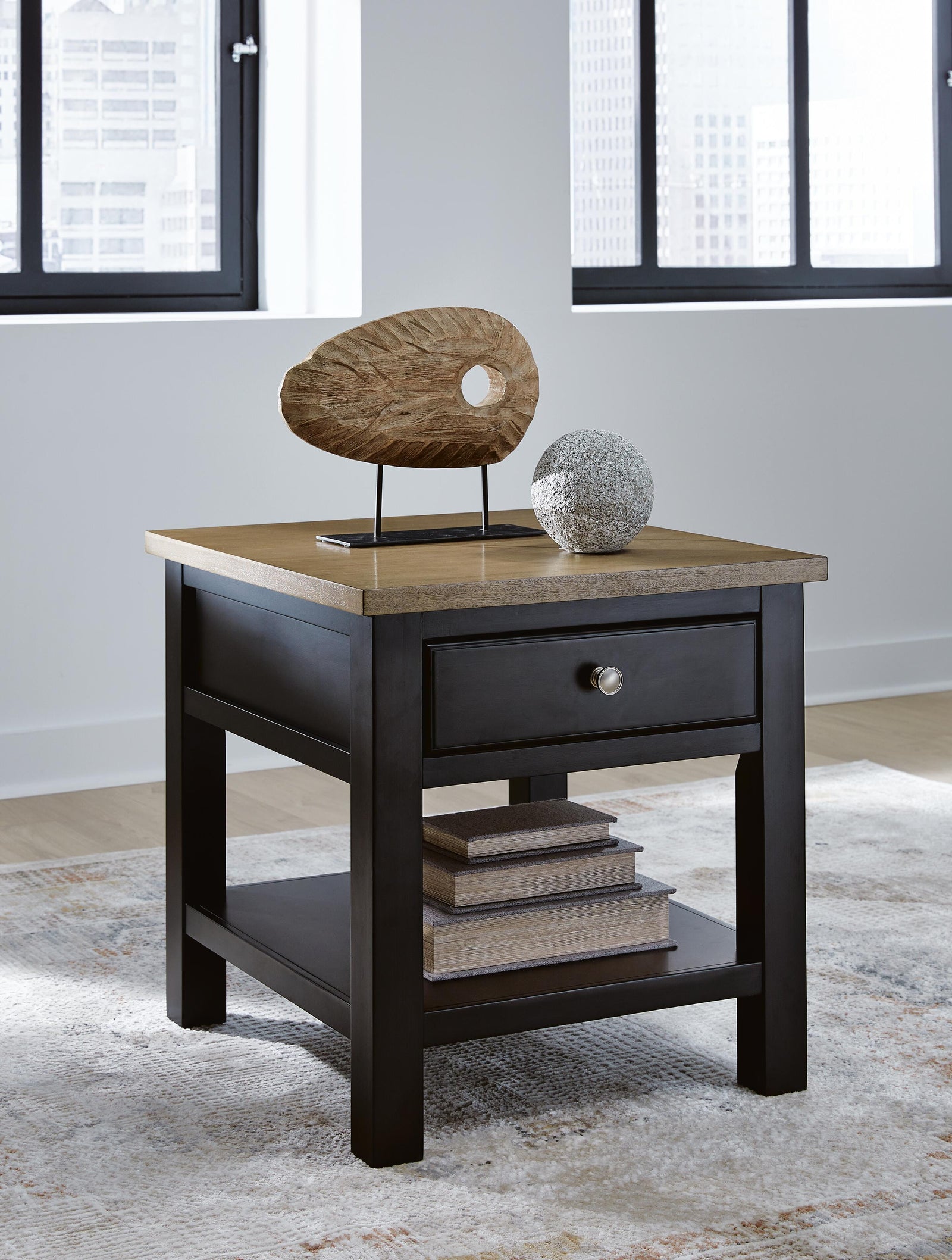 Drazmine End Table - Dark Brown (2)