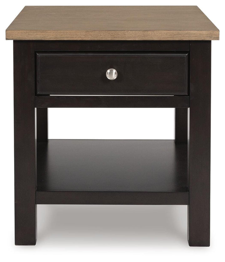 Drazmine End Table - Dark Brown (4)