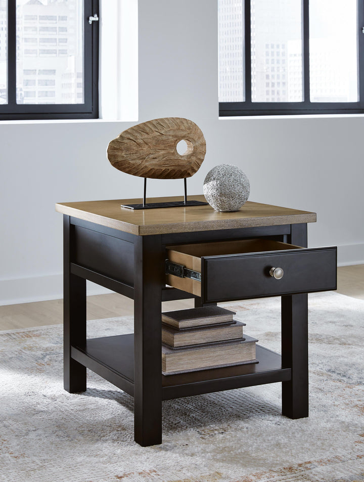 Drazmine End Table - Dark Brown (8)