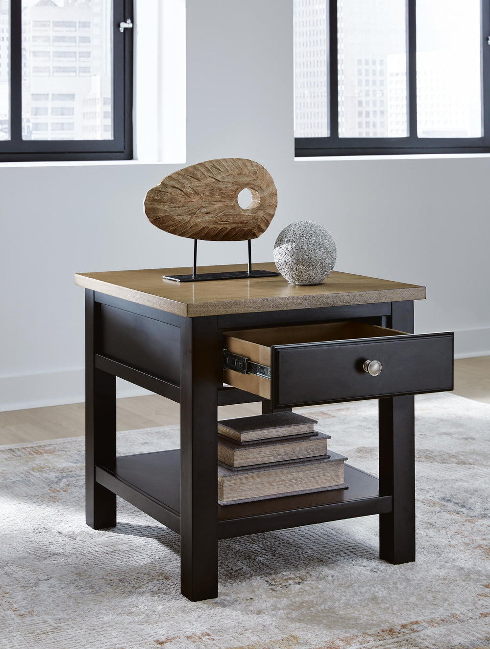 Drazmine End Table - Dark Brown (8)