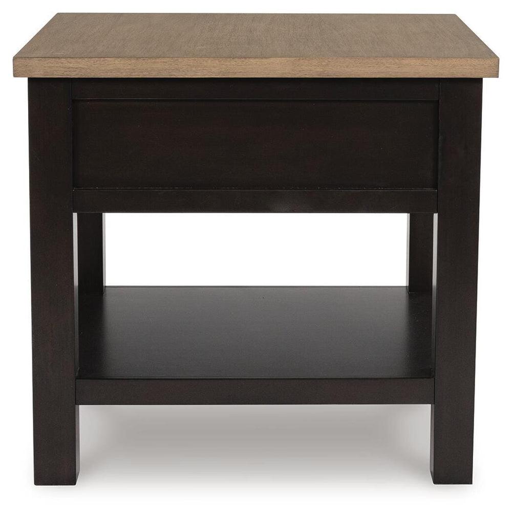 Drazmine End Table - Dark Brown (5)