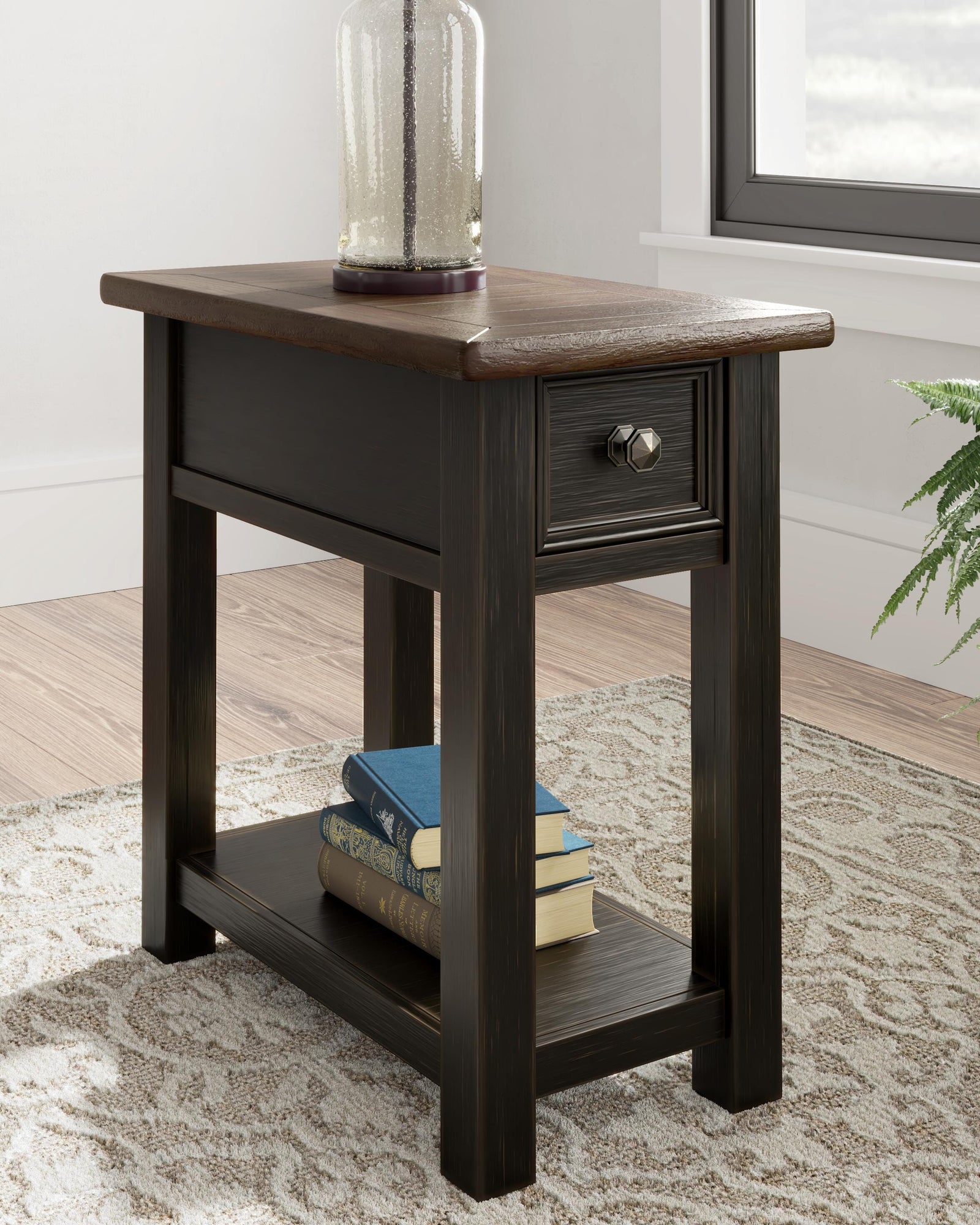 Tyler Creek Chairside End Table - Dark Gray (2)