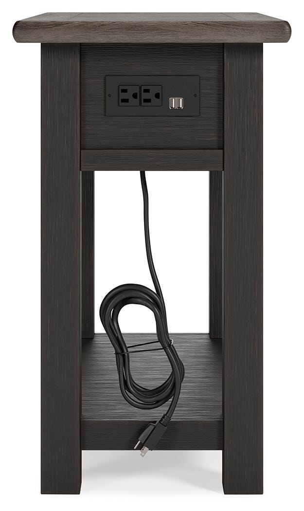 Tyler Creek Chairside End Table - Dark Gray (8)