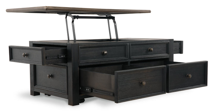 Tyler Creek Coffee Table with Lift Top - Black (3)