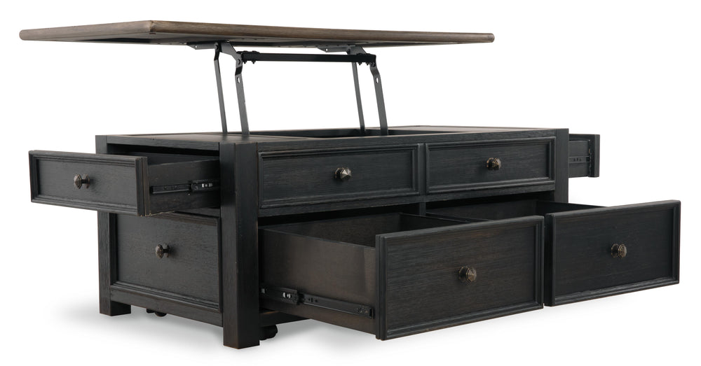 Tyler Creek Coffee Table with Lift Top - Black (3)