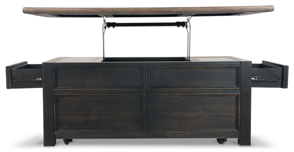 Tyler Creek Coffee Table with Lift Top - Black (8)