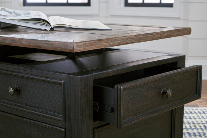 Tyler Creek Coffee Table with Lift Top - Black (9)