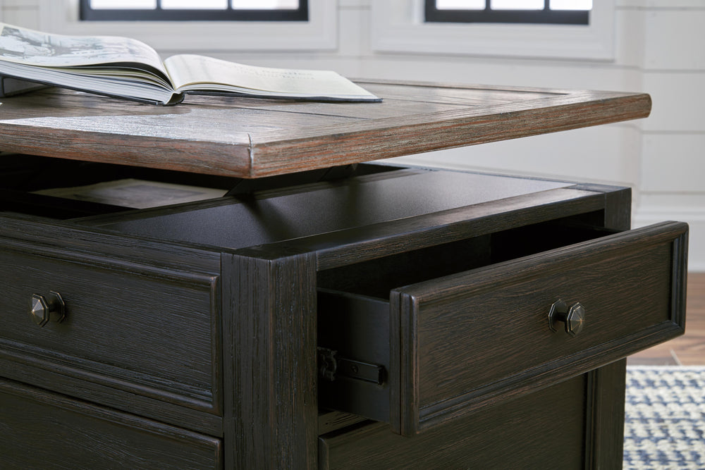 Tyler Creek Coffee Table with Lift Top - Black (9)