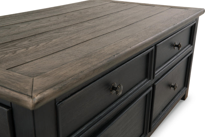 Tyler Creek Coffee Table with Lift Top - Black (13)