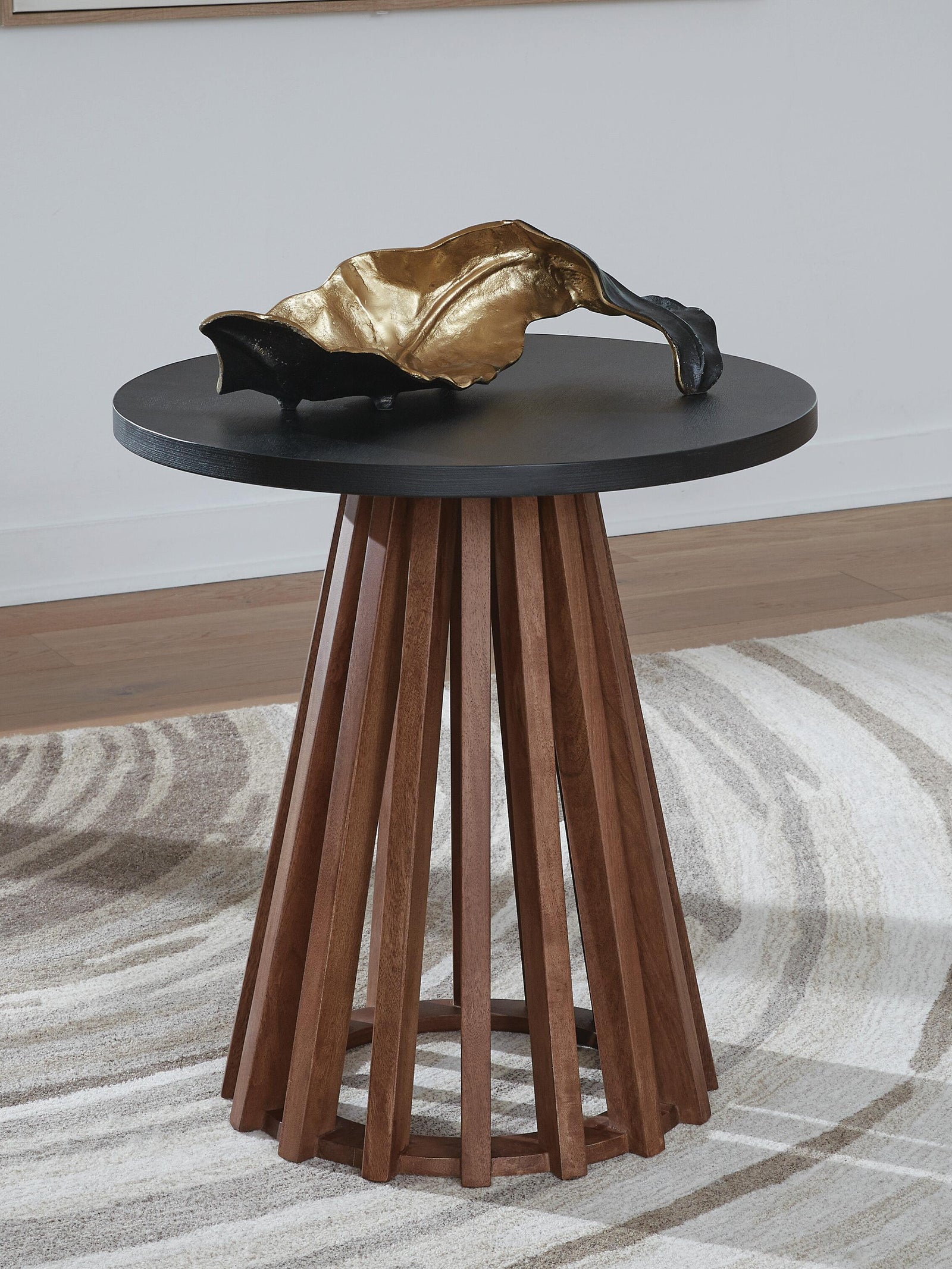 Kallari End Table - Dark Brown (2)
