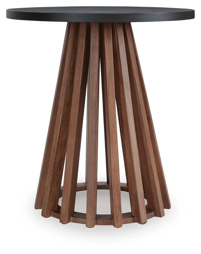Kallari End Table - Dark Brown (1)
