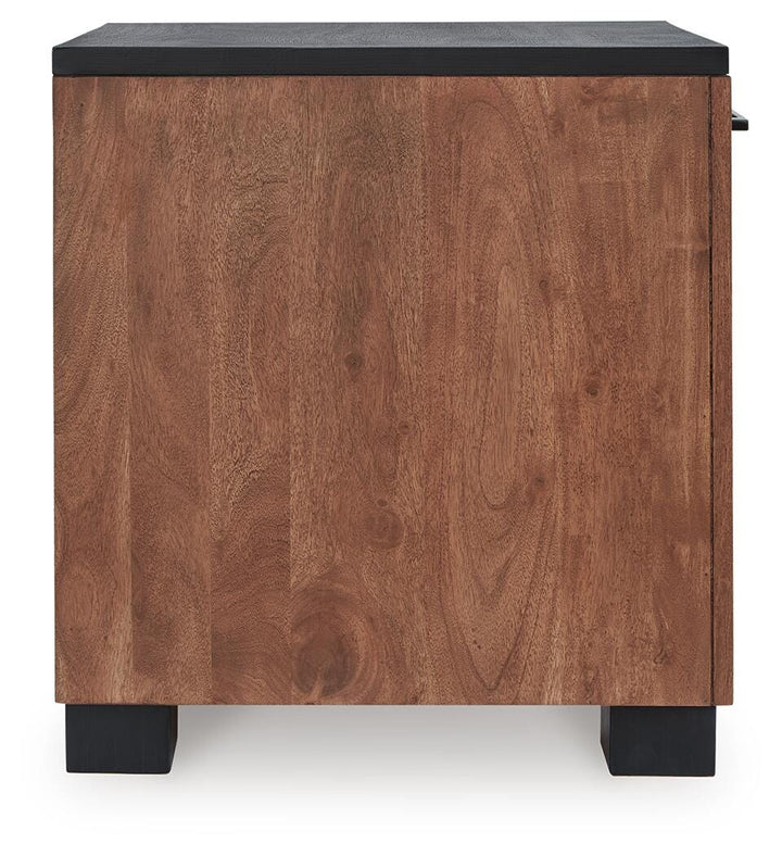 Kallari Chairside End Table - Dark Brown (5)