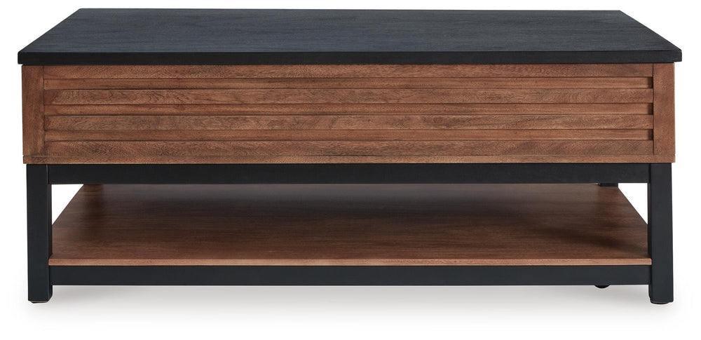 Kallari Lift-Top Coffee Table - Dark Brown (4)