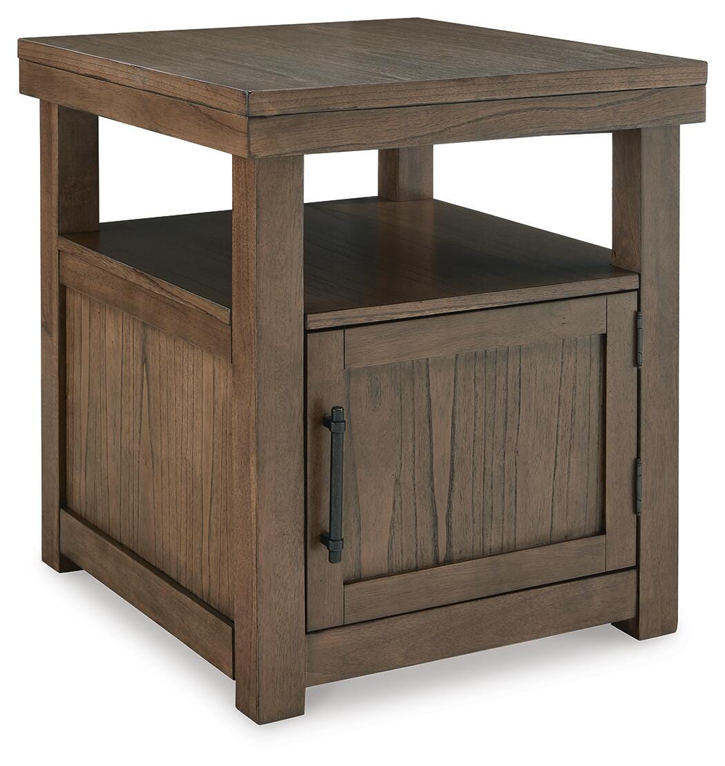 Boardernest End Table - Dark Brown (1)