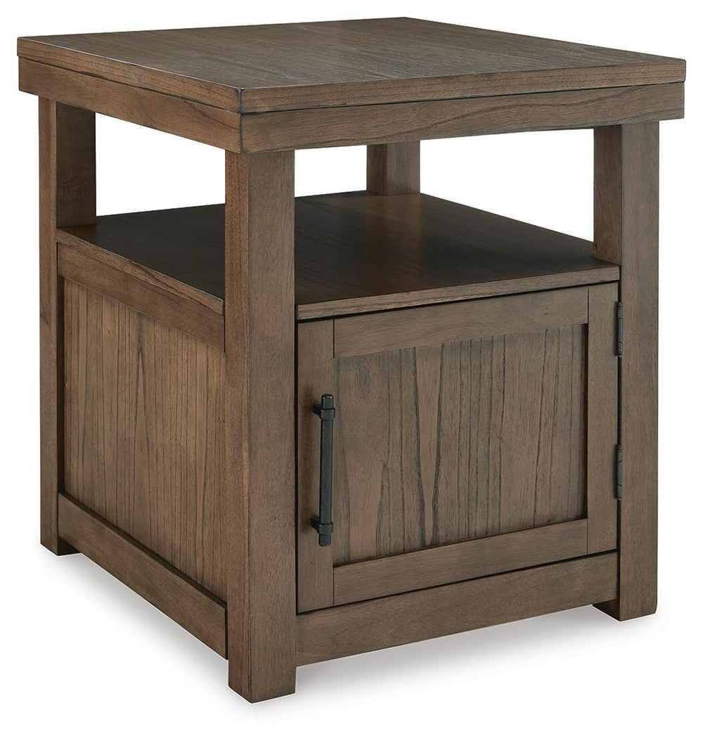 Boardernest End Table - Dark Brown (1)
