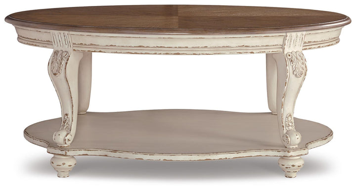 Realyn Coffee Table - Light Brown (5)