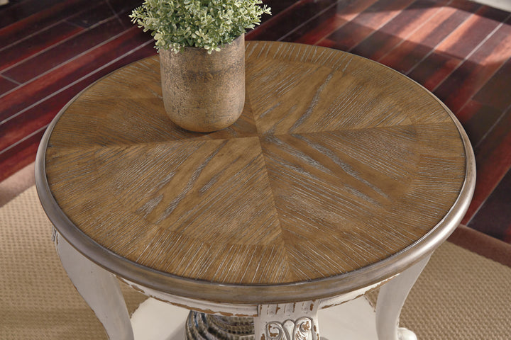 Realyn End Table - Light Brown (6)