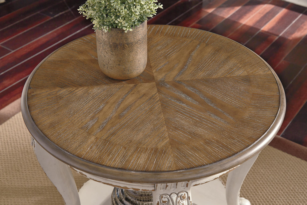 Realyn End Table - Light Brown (6)