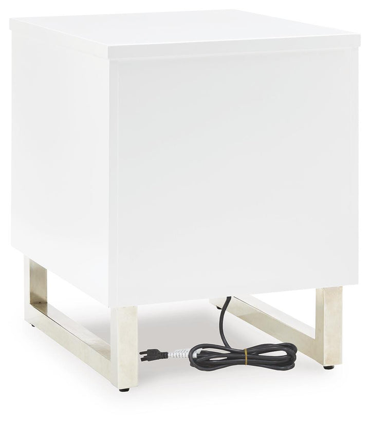 Gardoni Chairside End Table - White (6)
