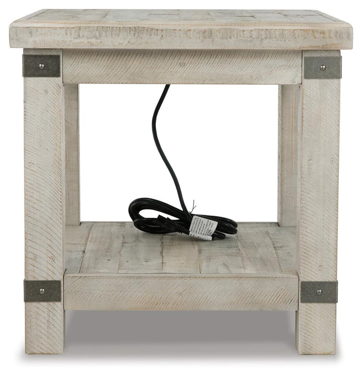 Carynhurst End Table - Pearl Silver (3)