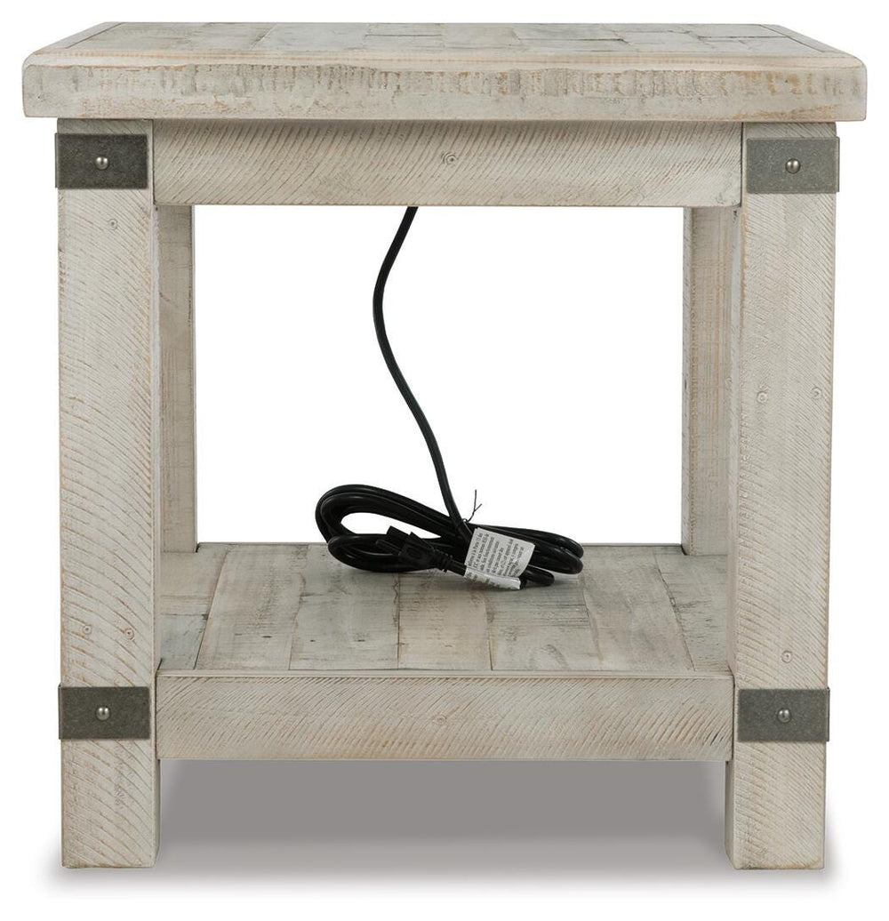 Carynhurst End Table - Pearl Silver (3)