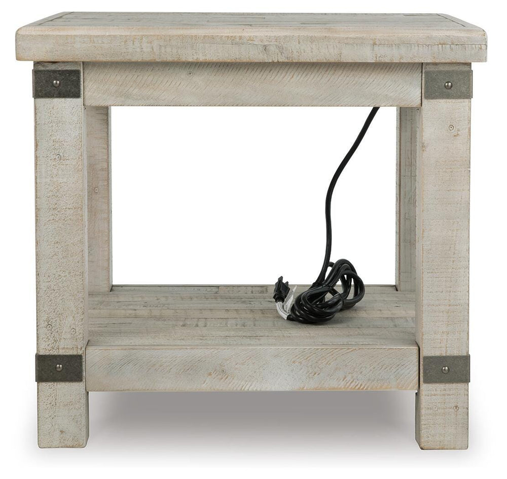 Carynhurst End Table - Pearl Silver (4)