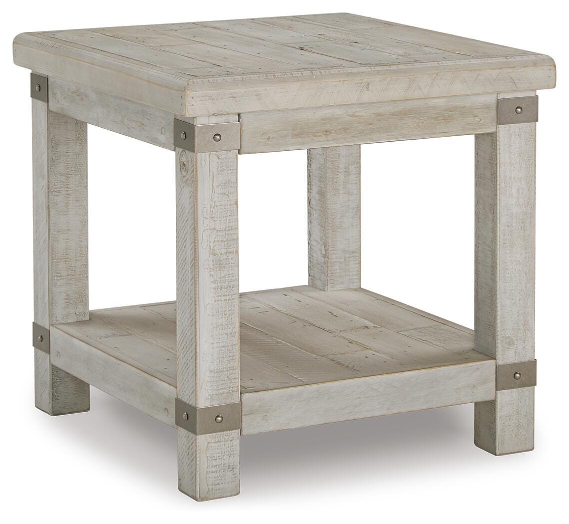 Carynhurst End Table - Pearl Silver (1)
