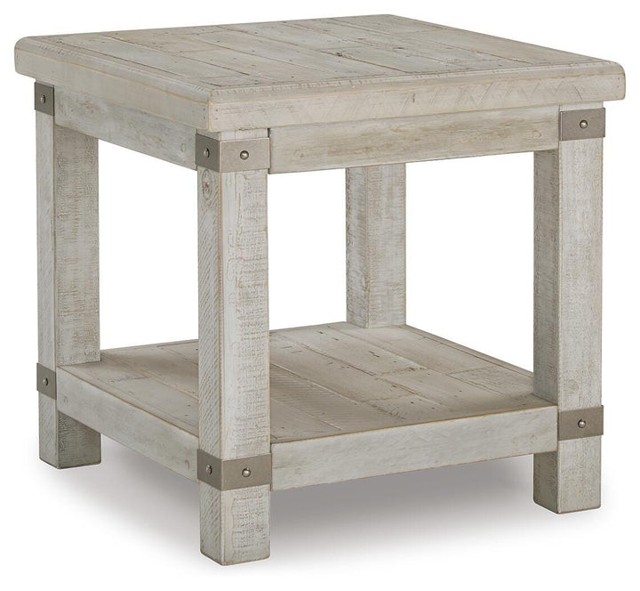 Carynhurst End Table - Pearl Silver (1)