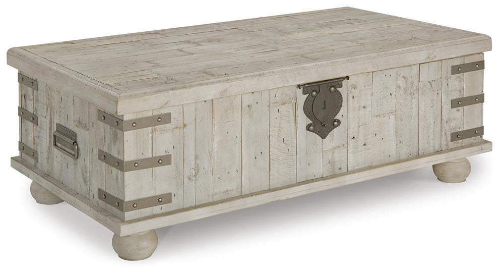Carynhurst Coffee Table with Lift Top - Pearl Silver (1)