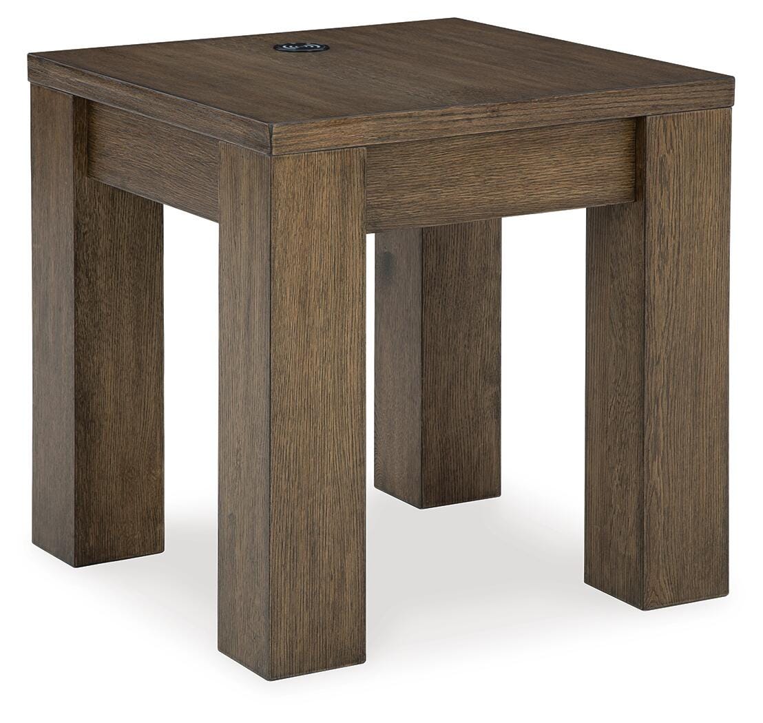 Rosswain End Table - Dark Brown (1)
