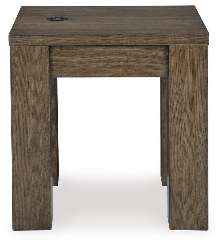 Rosswain End Table - Dark Brown (4)