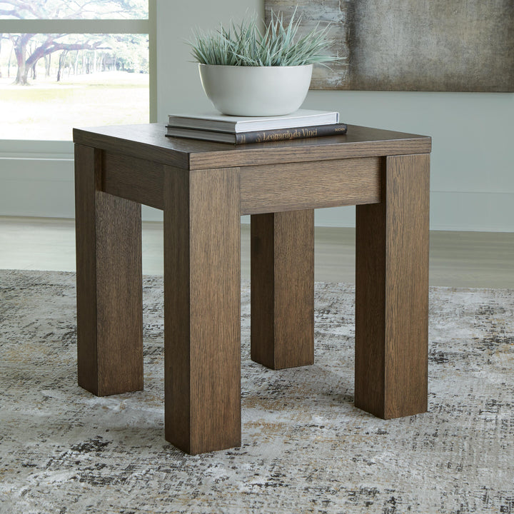 Rosswain End Table - Dark Brown (2)