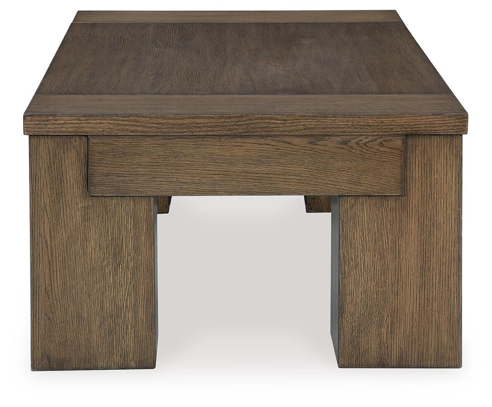 Rosswain Lift-Top Coffee Table - Dark Brown (5)