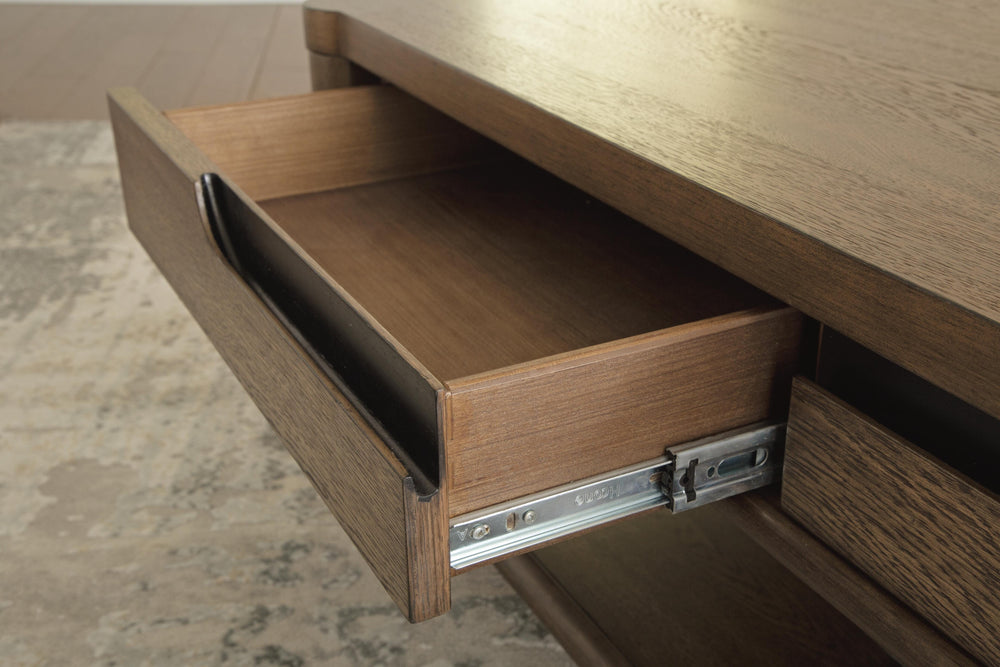 Roanhowe Coffee Table - Dark Brown (7)