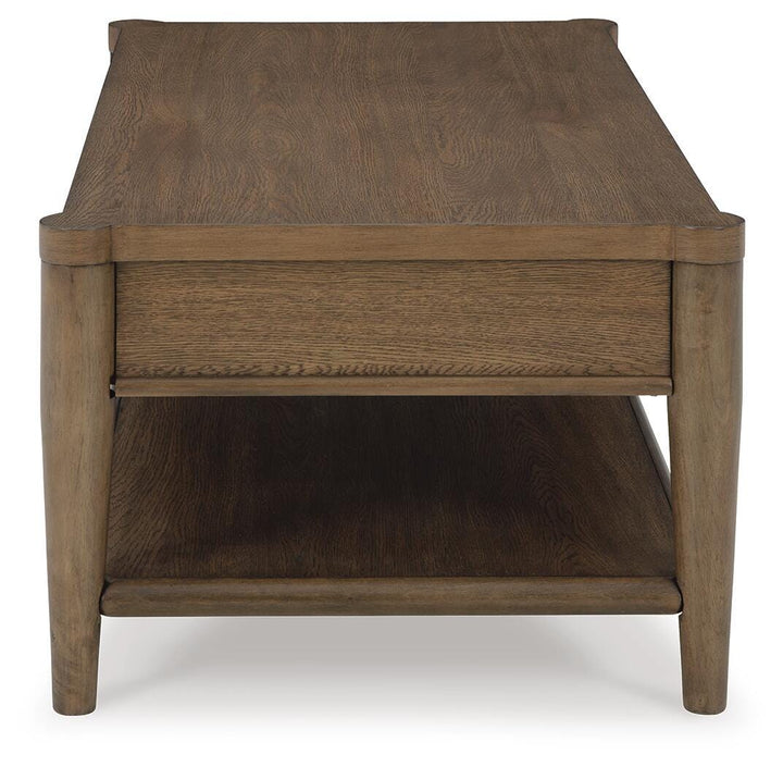 Roanhowe Coffee Table - Dark Brown (5)