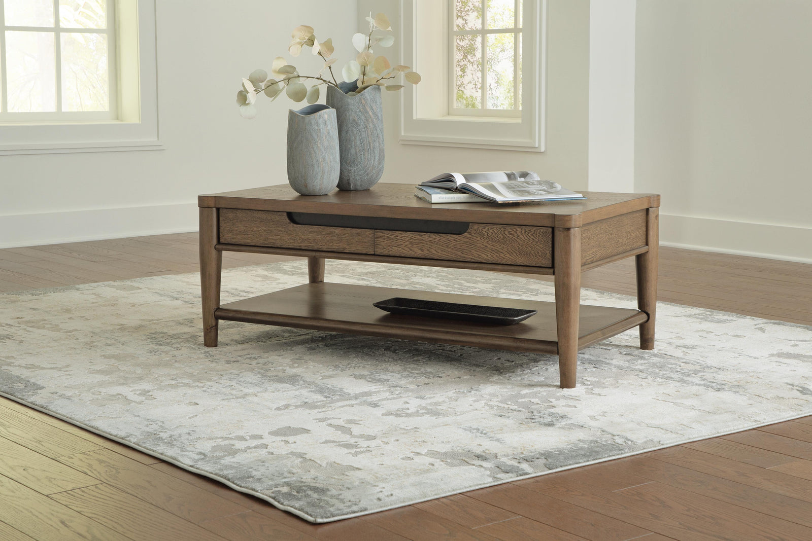 Roanhowe Coffee Table - Dark Brown (2)
