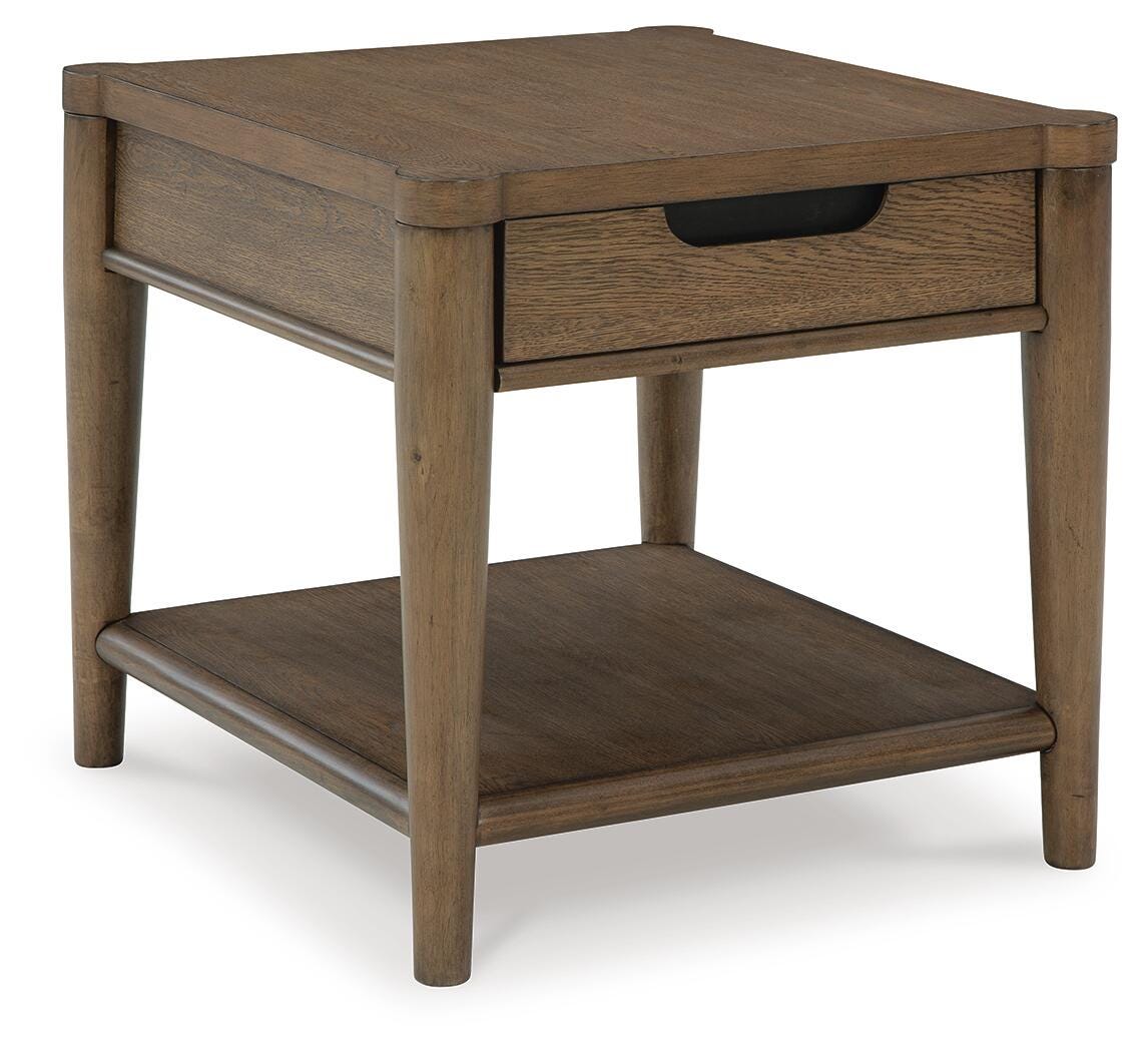 Roanhowe End Table - Dark Brown (1)