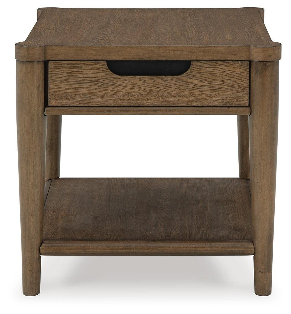 Roanhowe End Table - Dark Brown (4)