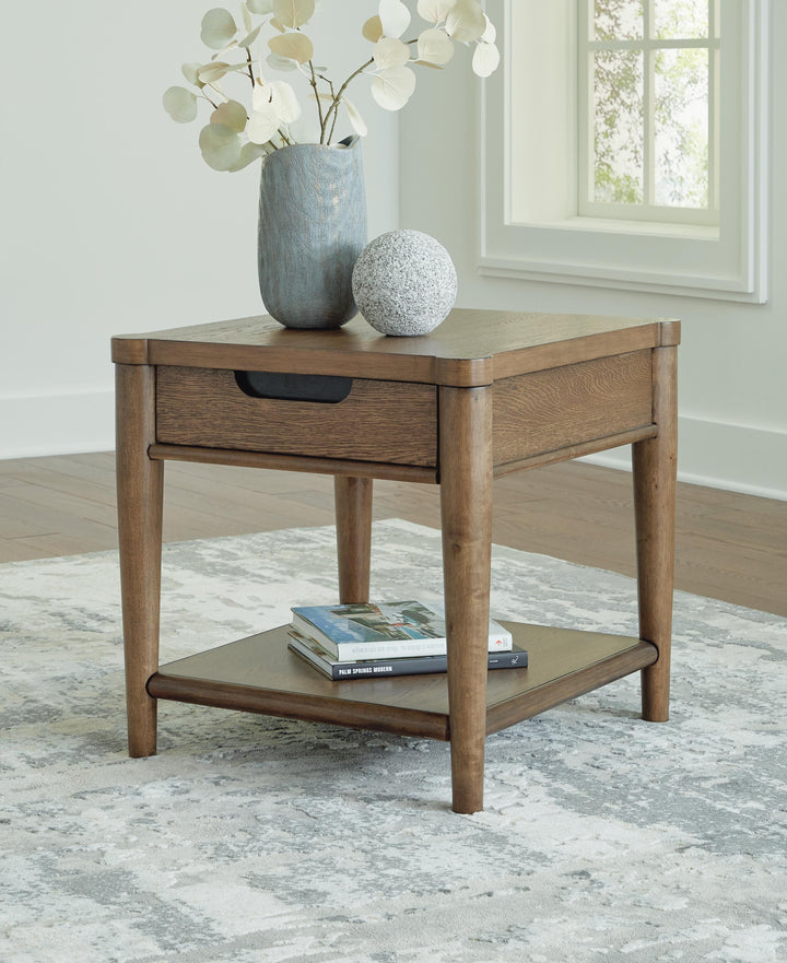 Roanhowe End Table - Dark Brown (2)