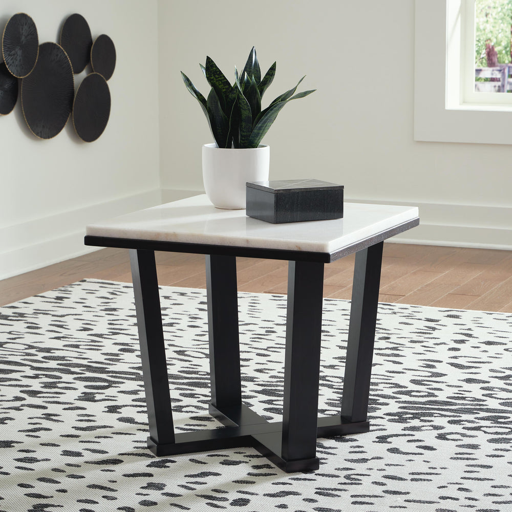 Fostead End Table - White (2)