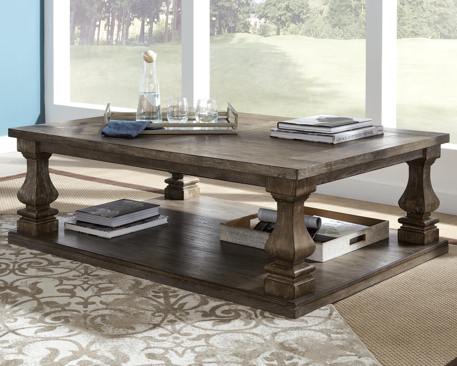 Johnelle Coffee Table - Gray (2)