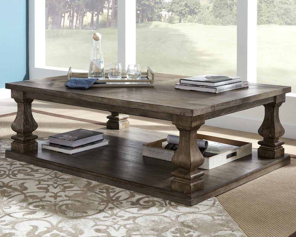 Johnelle Coffee Table - Gray (2)
