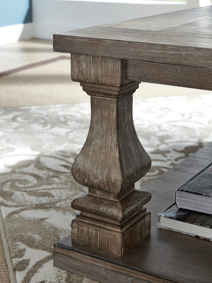 Johnelle Coffee Table - Gray (8)