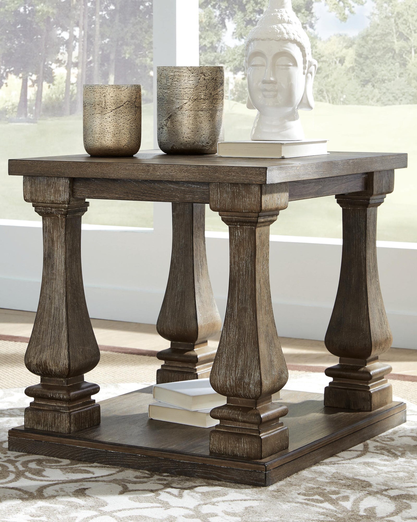 Johnelle End Table - Gray (2)
