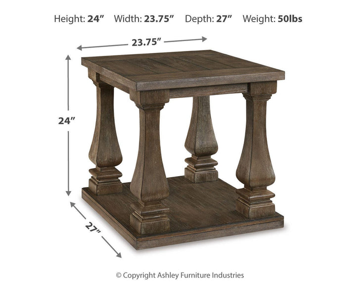 Johnelle End Table - Gray (4)