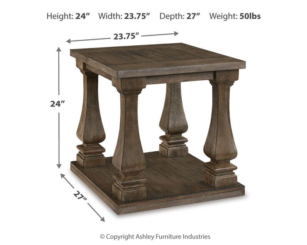 Johnelle End Table - Gray (4)
