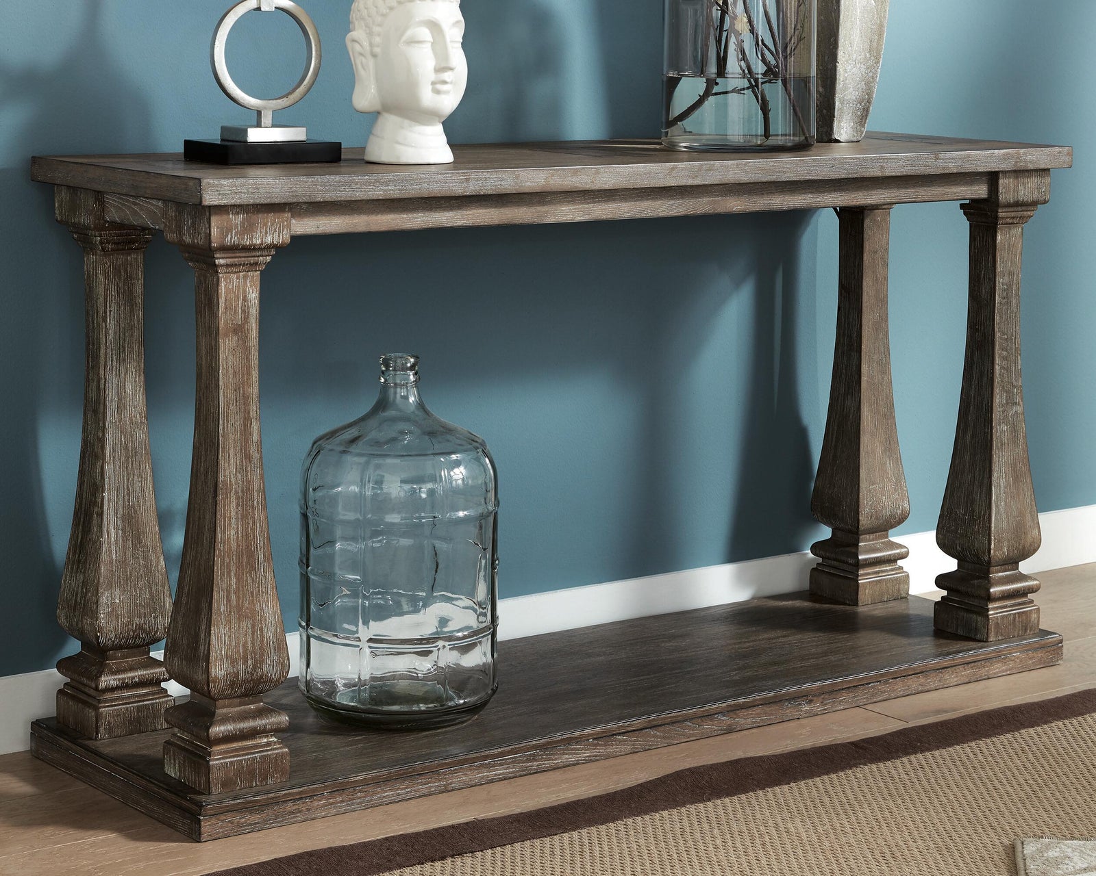 Johnelle Sofa Table - Gray (2)